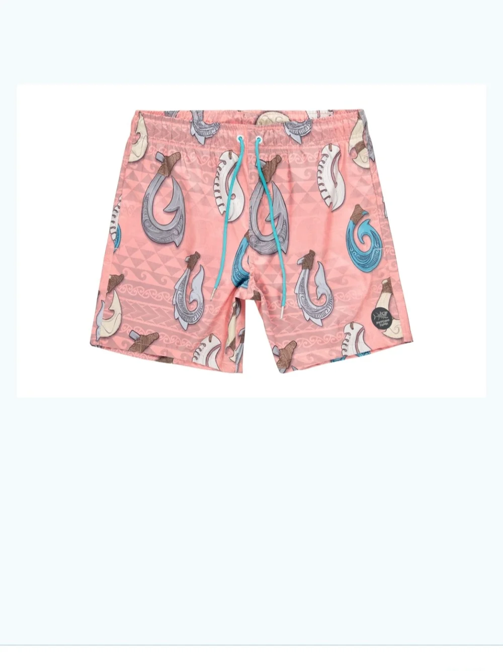 Pink Psycho Tuna Graphic Swim Trunks Small